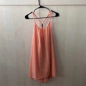 Coral flowy dress size M
